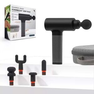 Sharper Image Powerboost® Deep Tissue Percussion Massager-New in‎ Box